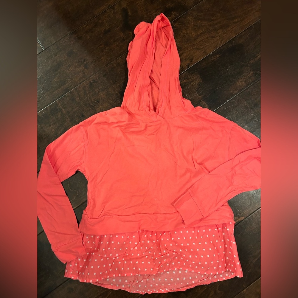 Girls GAP lightweight long sleeve fancy t-shirt hoodie